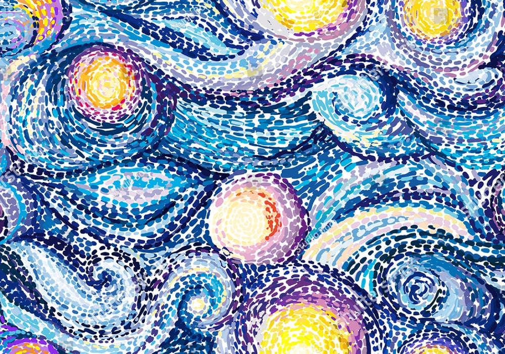 Straight to the Pointillism Art