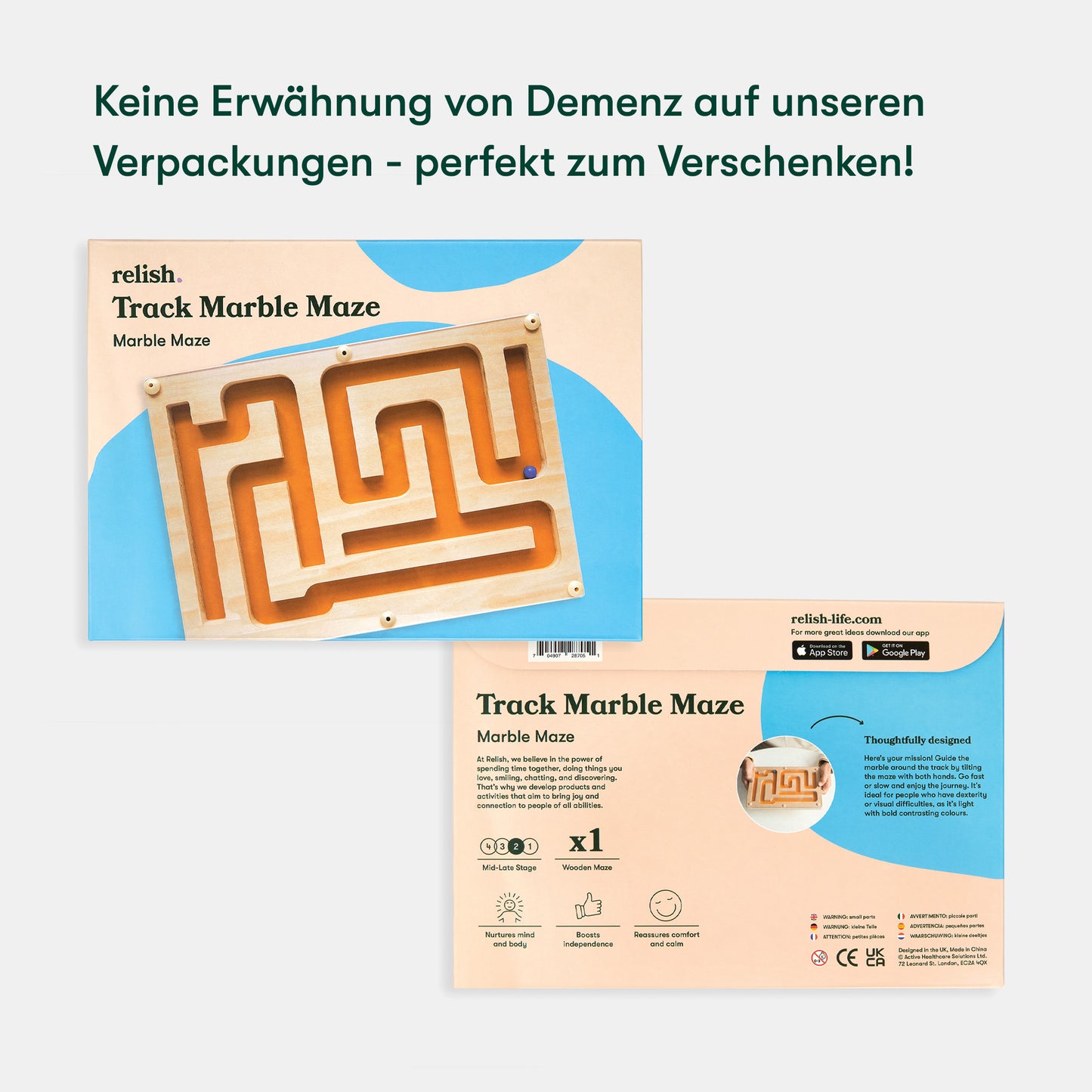 Marble maze game for dementia, perfect for care home activities, gifts for elderly, and enhancing cognitive engagement.|market_de