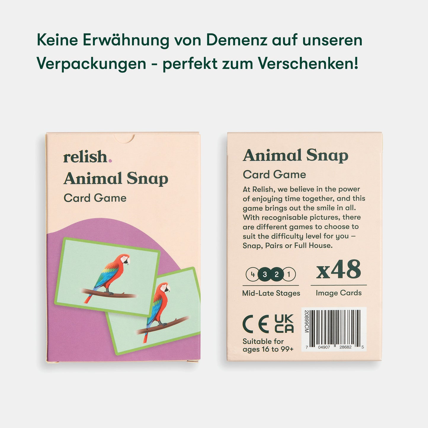 Animal Snap card game for dementia patients, ideal for care home activities, promoting engagement and joy in elderly care.|market_de