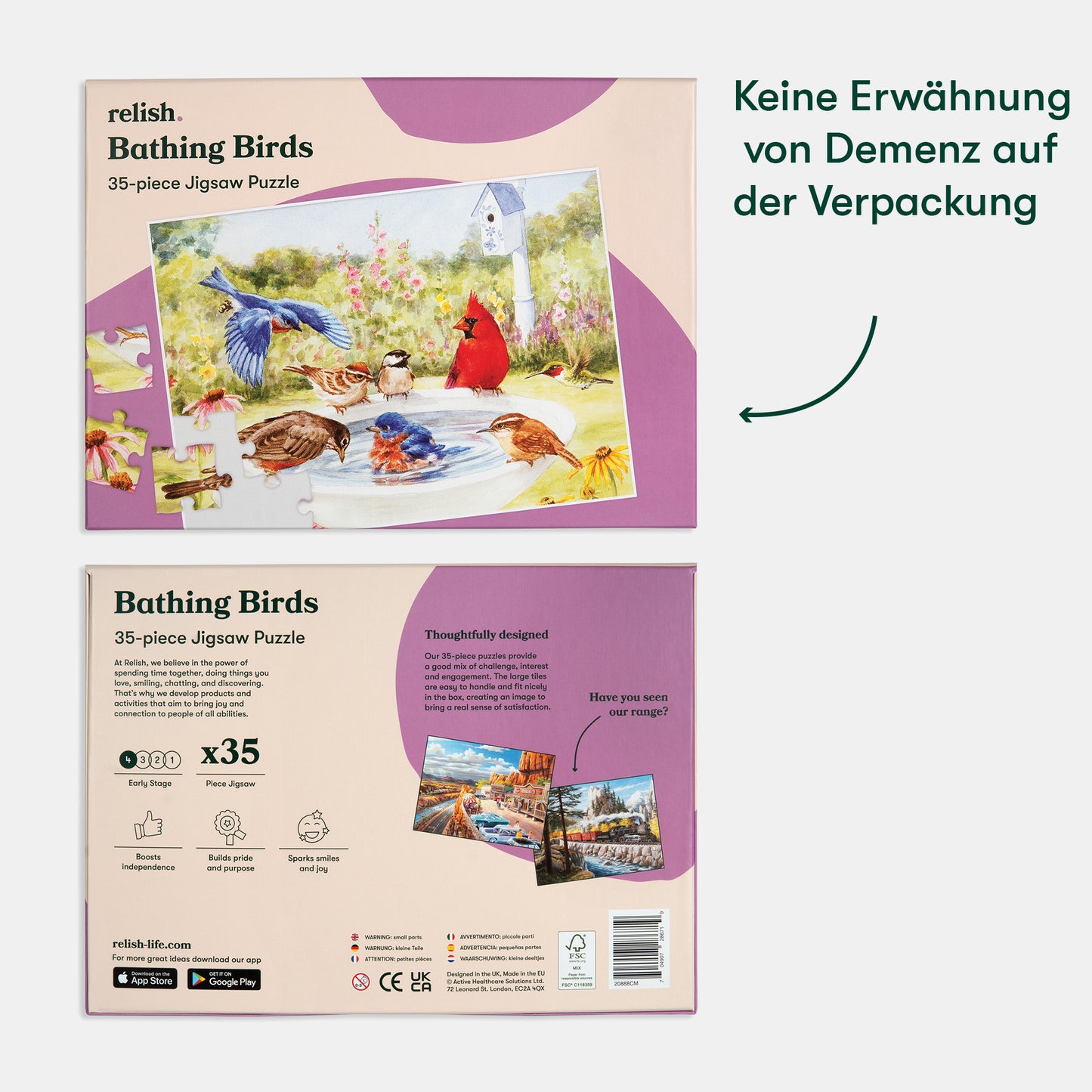 Jigsaw puzzle for dementia patients, featuring birds, ideal for care home activities and gifts for elderly with dementia.|market_de