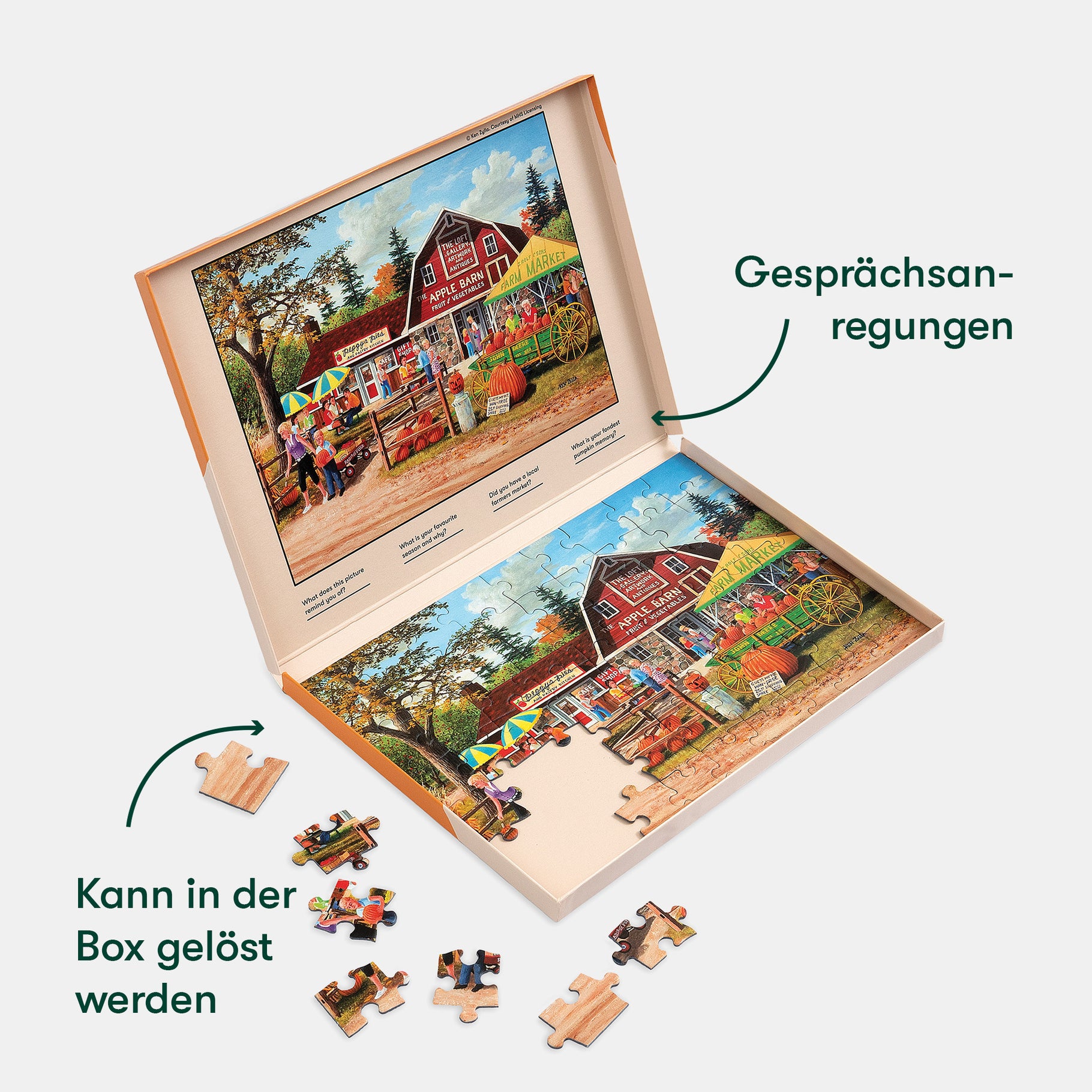 Puzzle for people living with dementia, featuring a colorful farm scene, ideal for care home activities and gifts for the elderly.