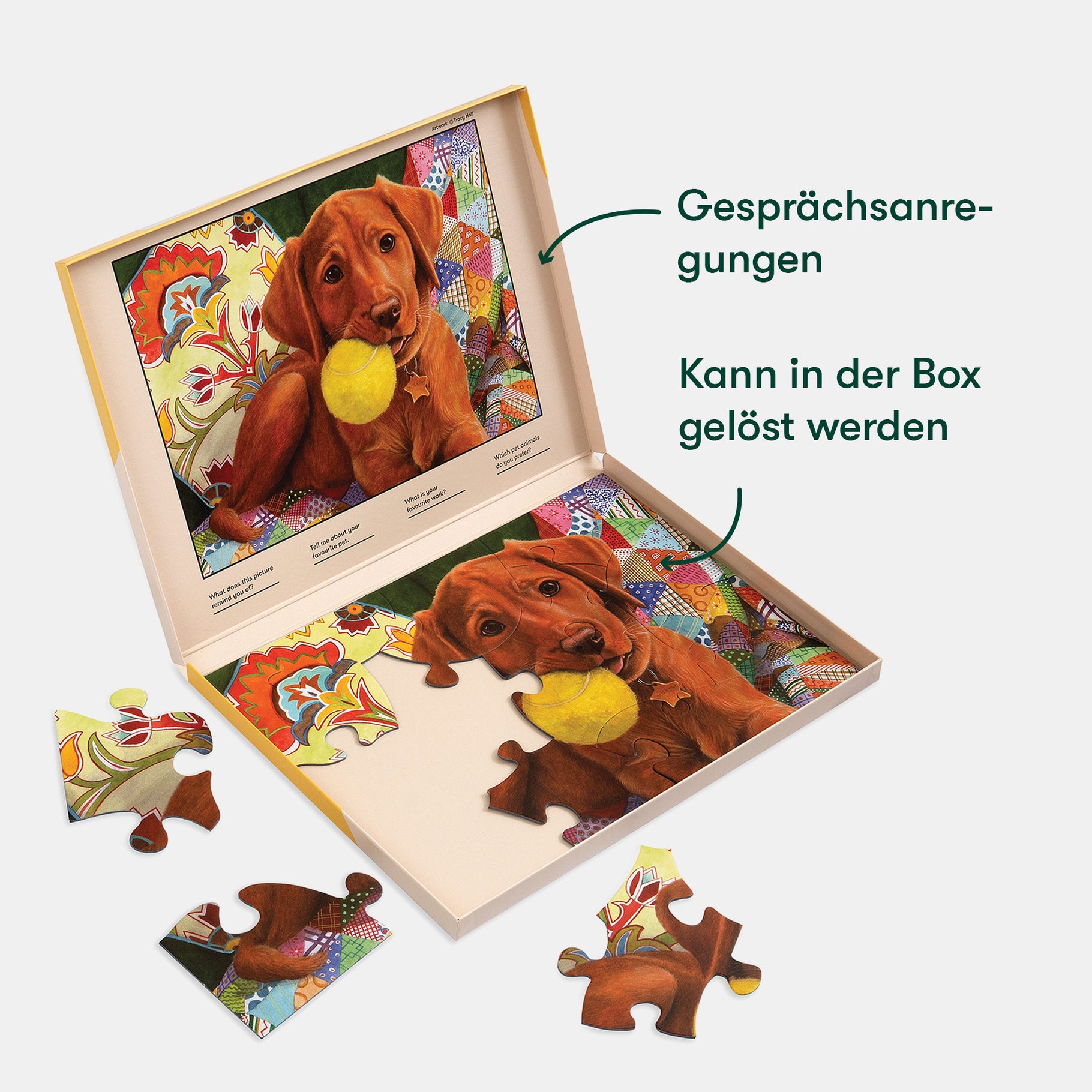 Puzzle with a dog image, ideal for dementia activities, care home activities, and gifts for people with dementia.