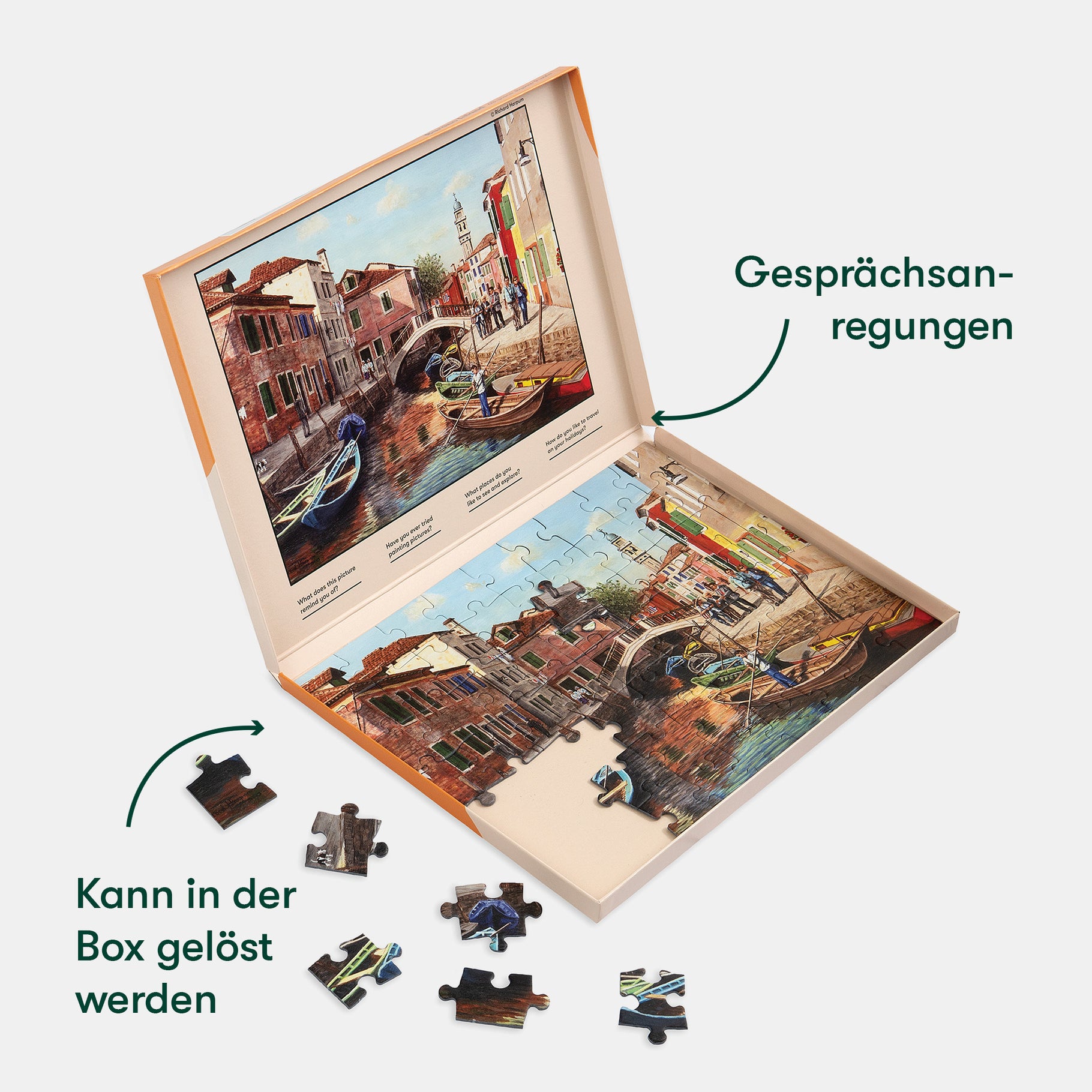 Puzzle for people living with dementia featuring a scenic canal, ideal for care home activities and gifts for people with dementia.