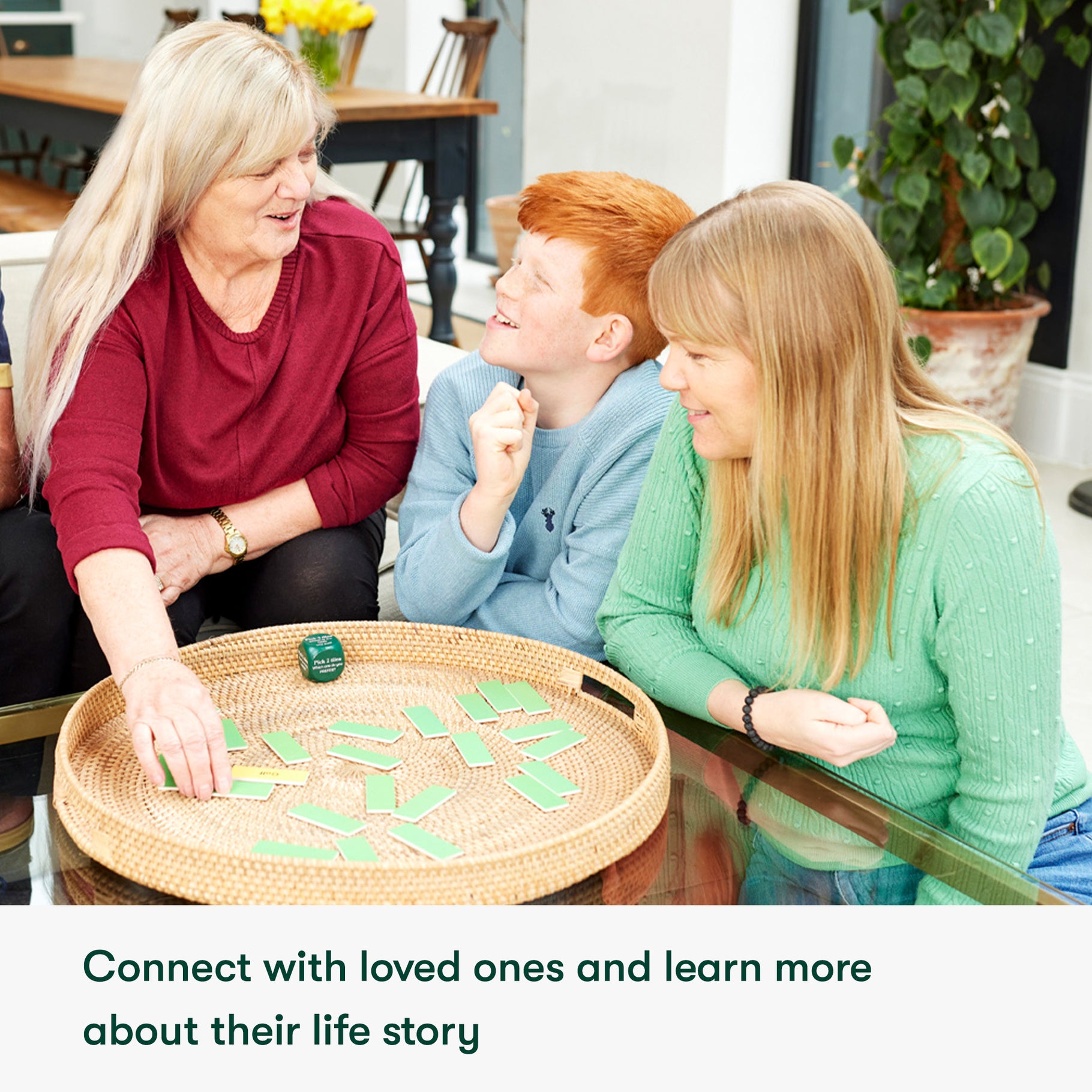 Family enjoys dementia-friendly games, enhancing connection and joy. Ideal activities for care homes and people living with dementia.