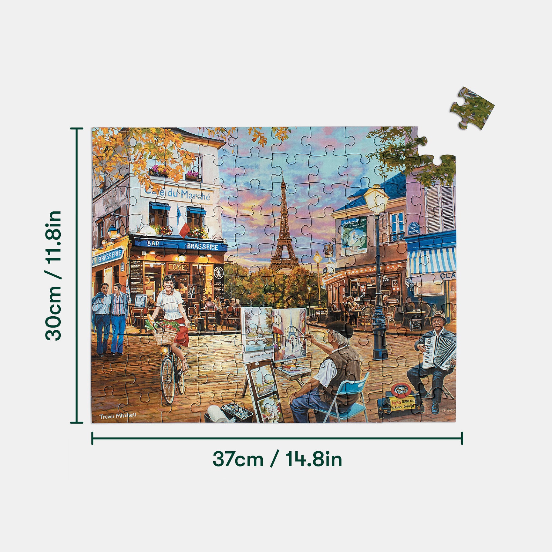 Paris street scene puzzle, ideal for dementia activities, care home activities, and gifts for people living with dementia.