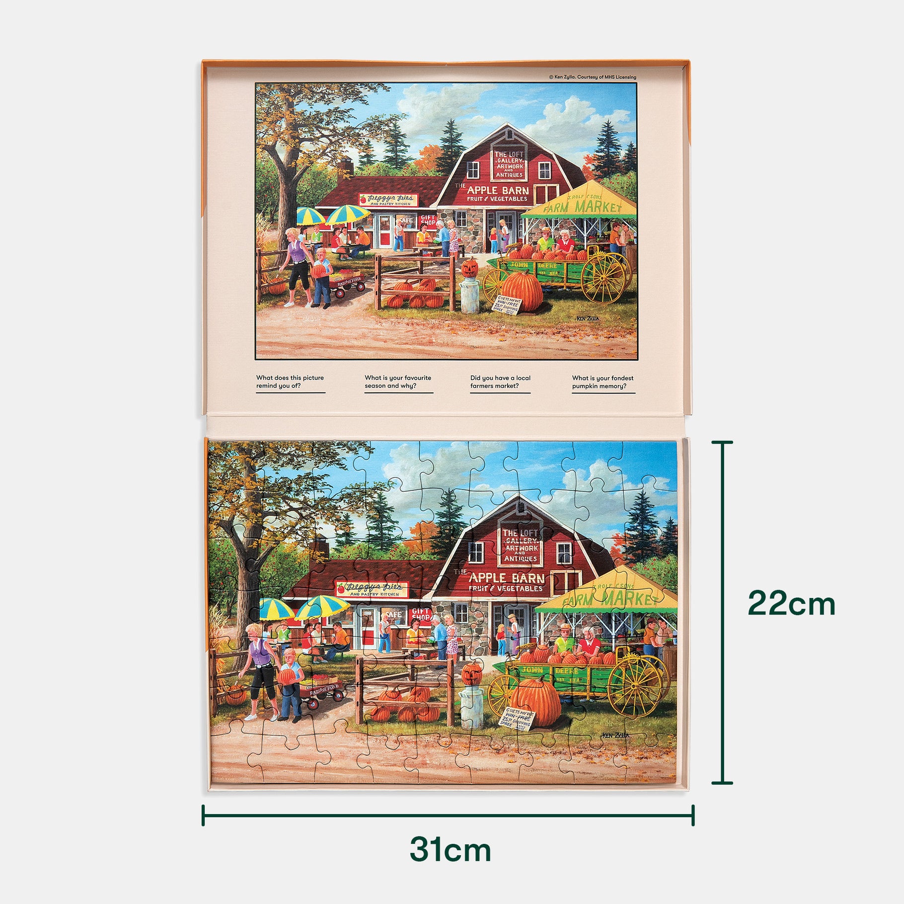 Puzzle of a vibrant farm scene, ideal for dementia activities, gifts, and care home residents, promoting engagement and joy.