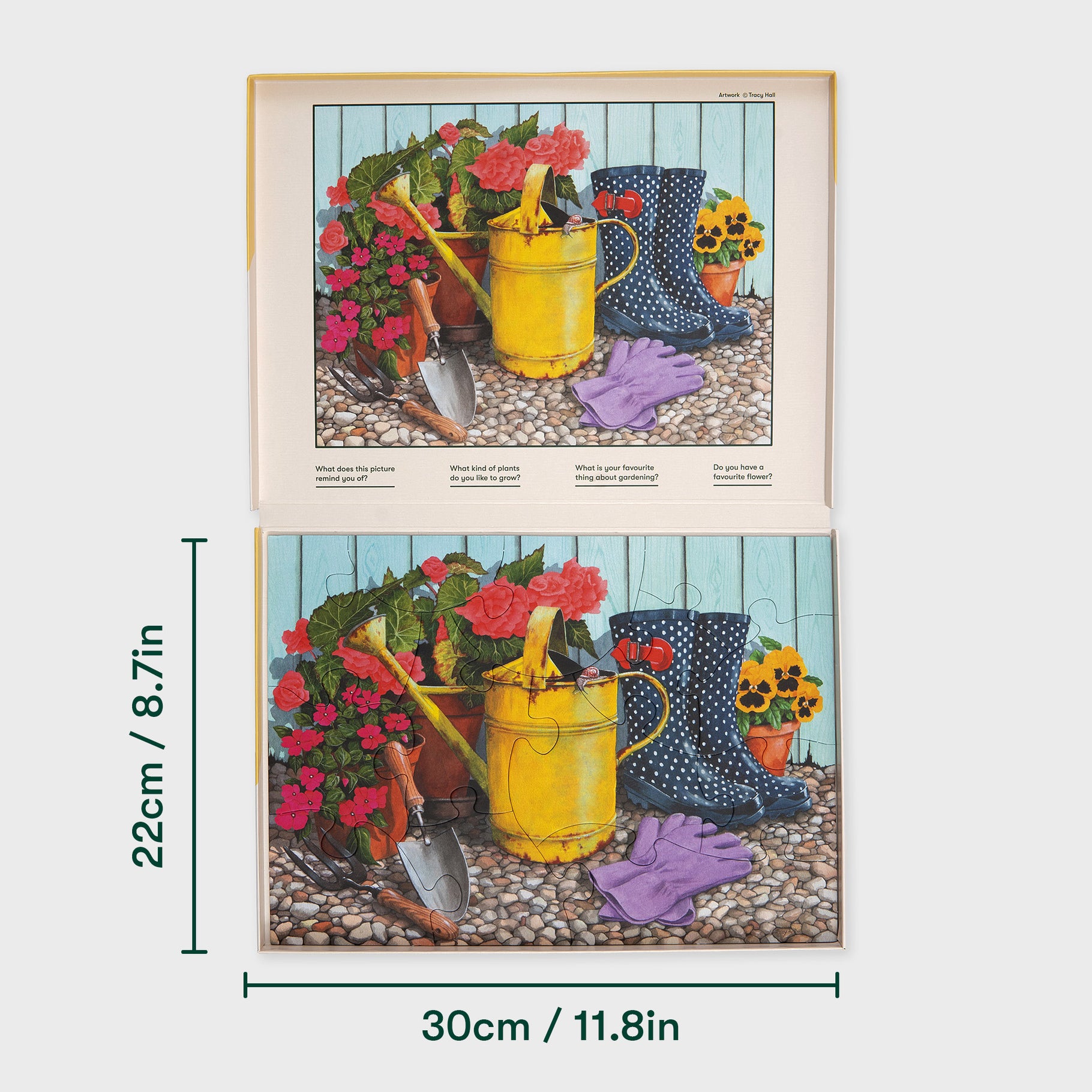 Gardening puzzle for people living with dementia, ideal for care home activities and Alzheimer's gifts, promoting engagement and joy.
