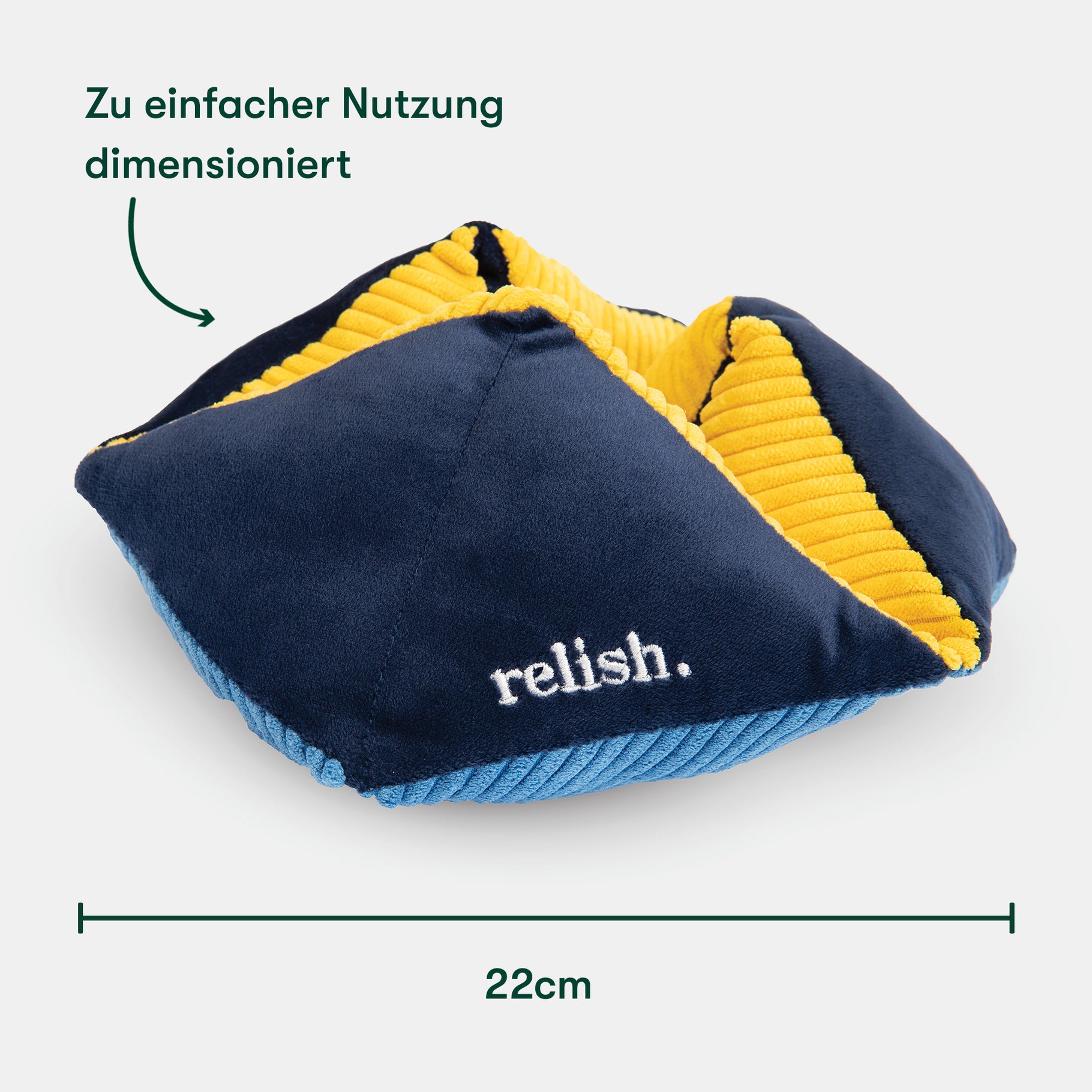 Soft, colorful fidget toy by Relish Life, ideal for dementia activities, care home activities, and sensory engagement.