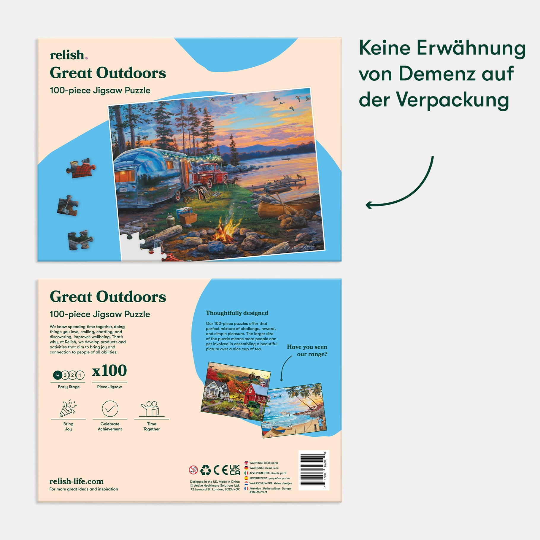 Great Outdoors jigsaw puzzle, ideal for dementia activities, care home activities, and gifts for people with dementia.