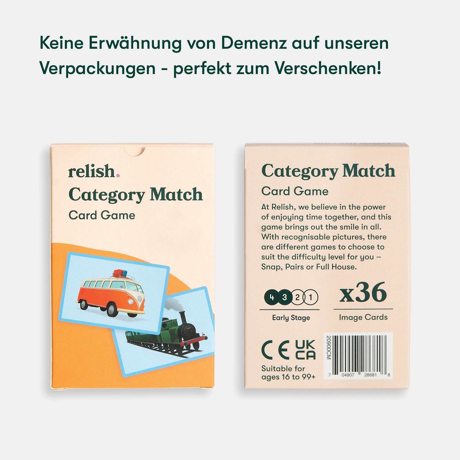 Card game for dementia patients, featuring recognizable images, ideal for care home activities and gifts for the elderly.