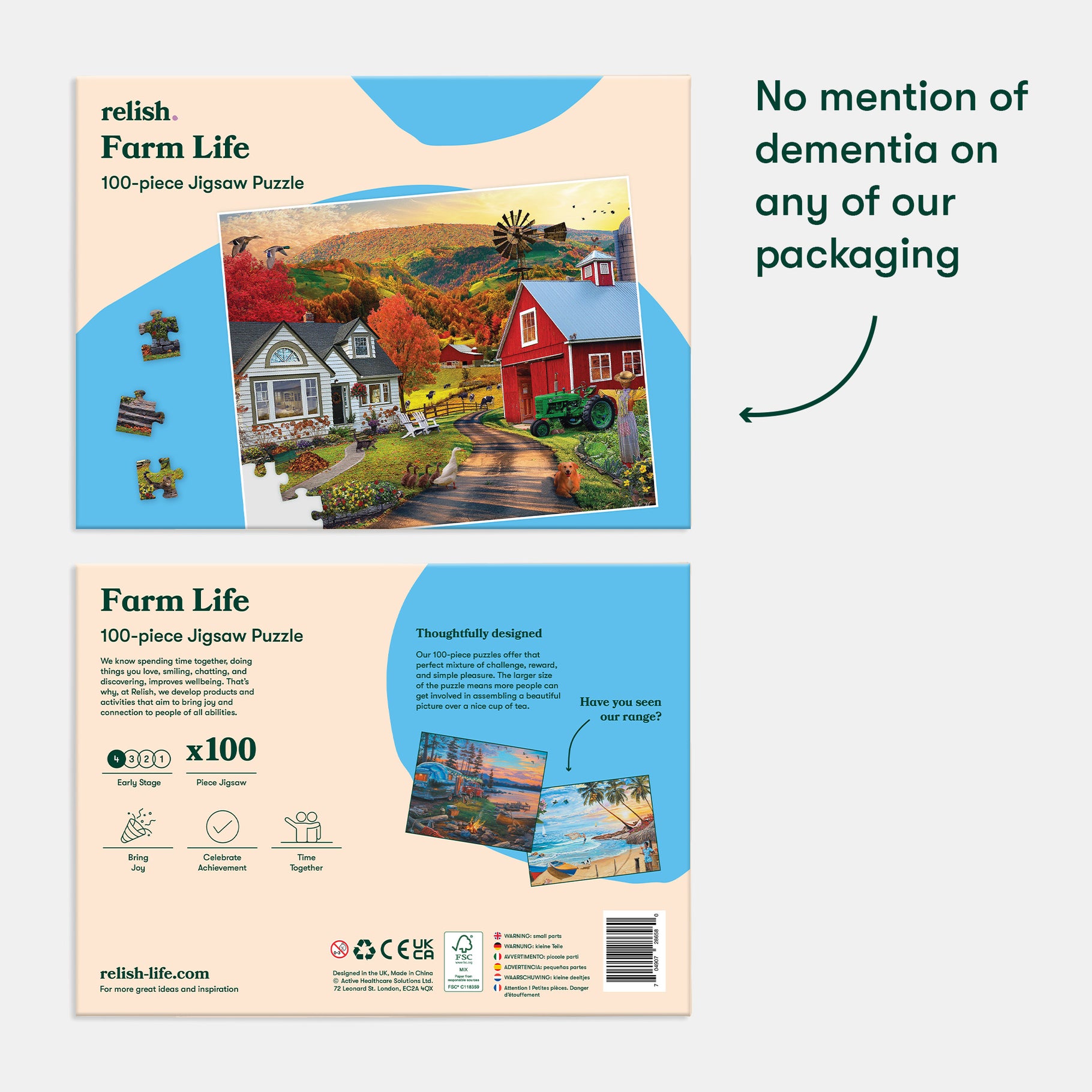 Jigsaw puzzle for people living with dementia, offering engaging activities for care homes and elderly, fostering joy and connection.