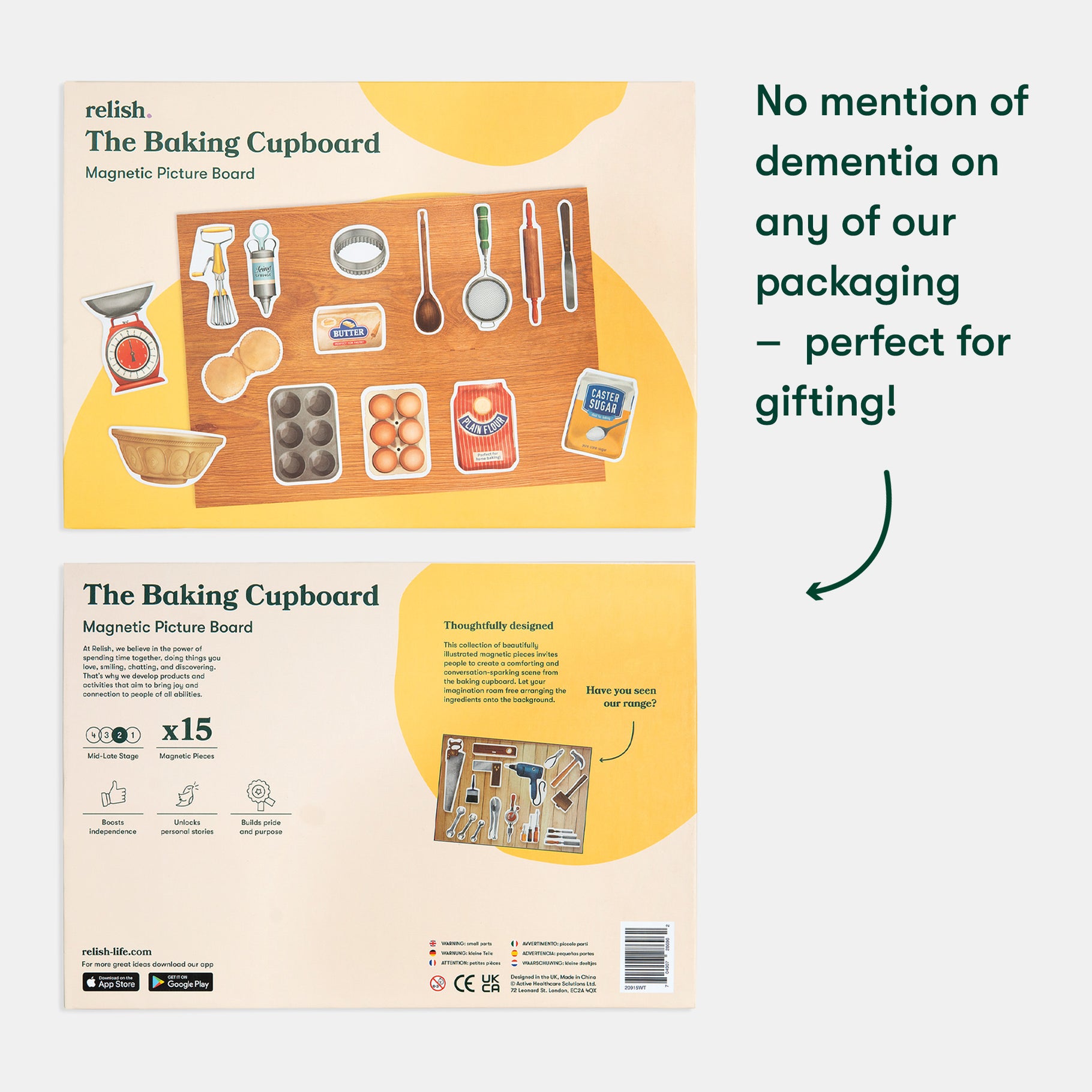 Magnetic picture board for dementia activities, ideal for care homes. Engaging gifts for elderly with Alzheimer's.