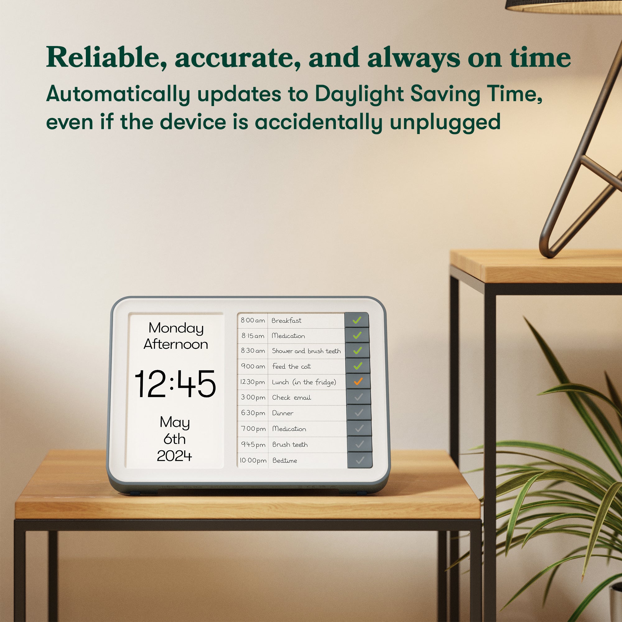 Relish Day Hub™ - Dementia Reminder Clock