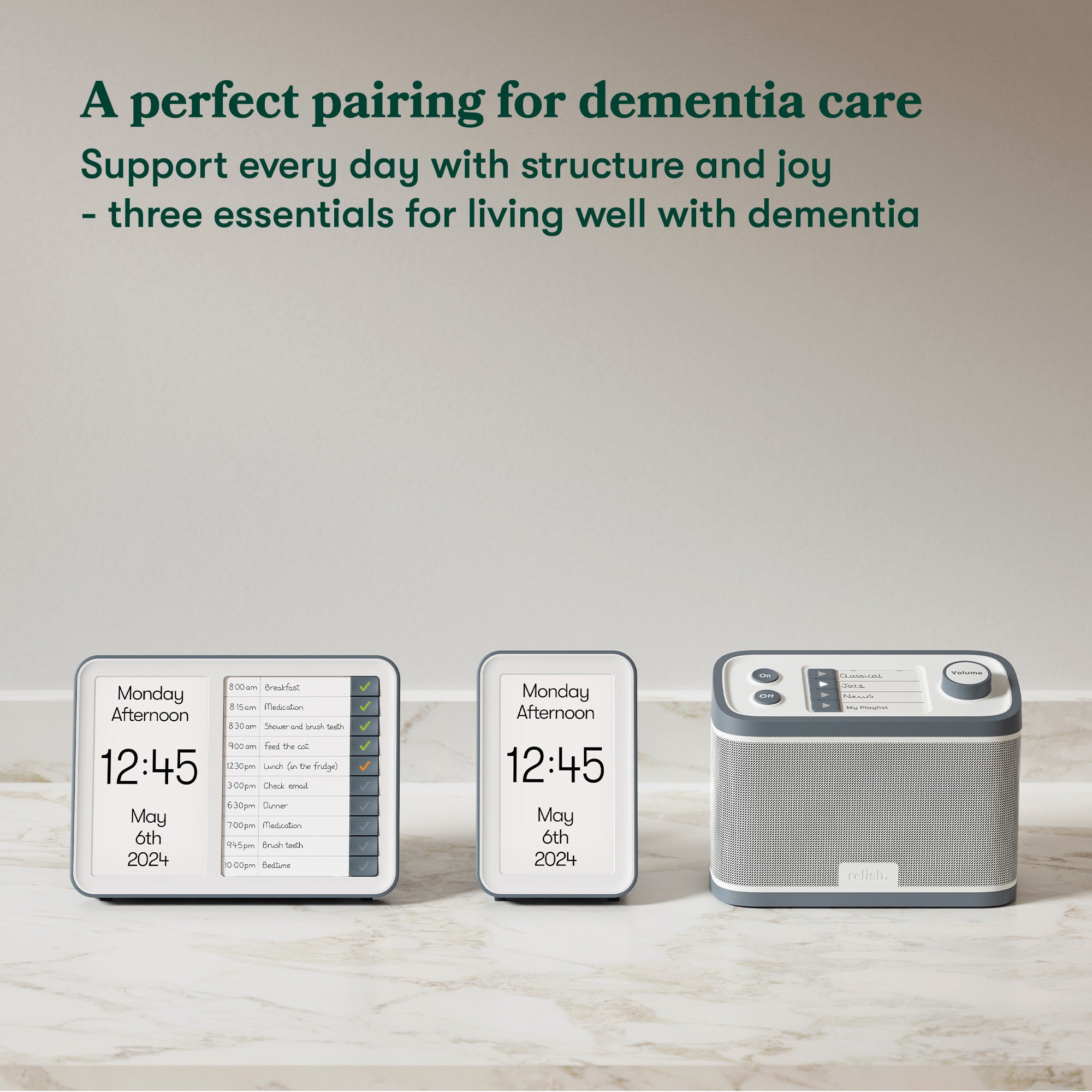 Relish Independence At Home Pack 2 - Dementia Radio, Task Planner