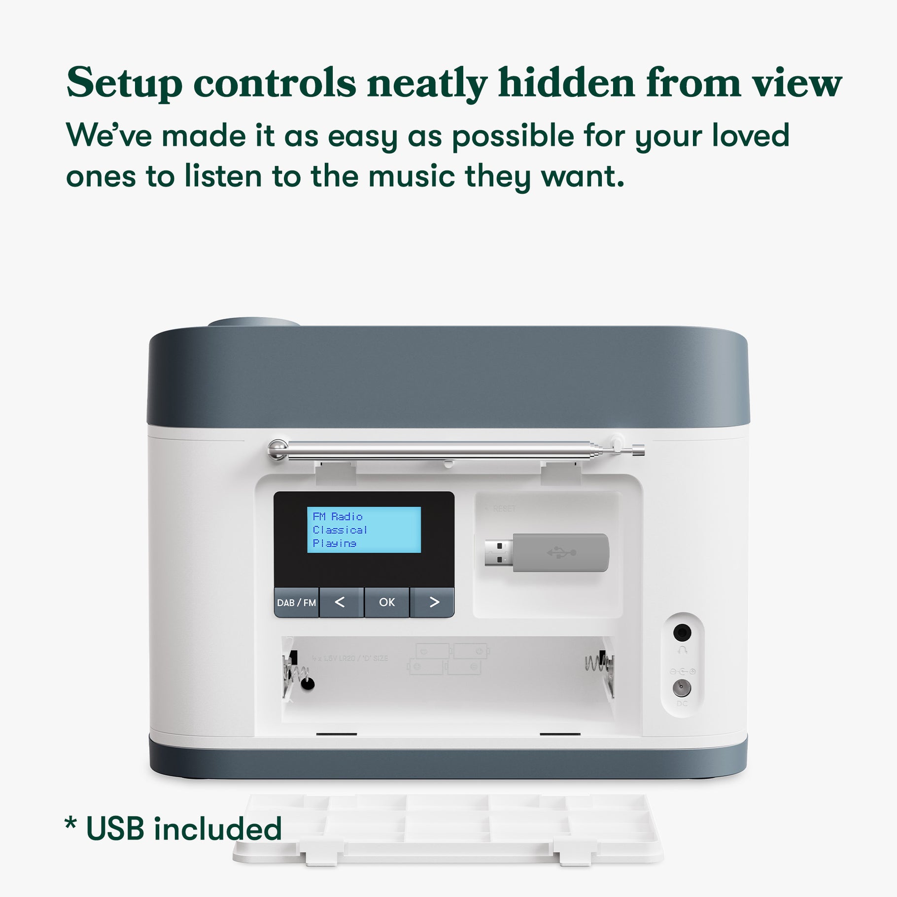 Dementia Radio & Music Player - FM / DAB+ / MP3