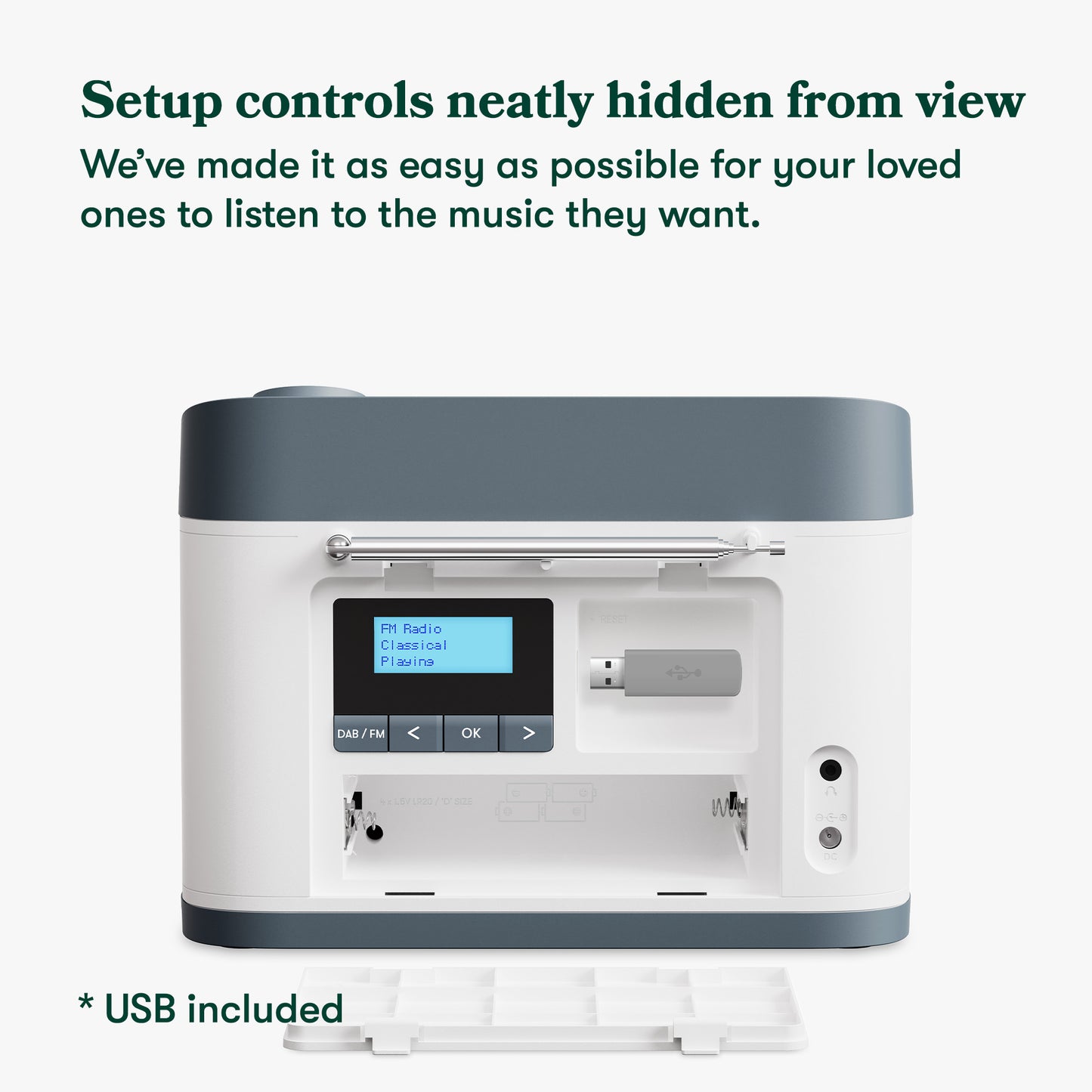 Dementia Radio & Music Player - FM / DAB+ / MP3