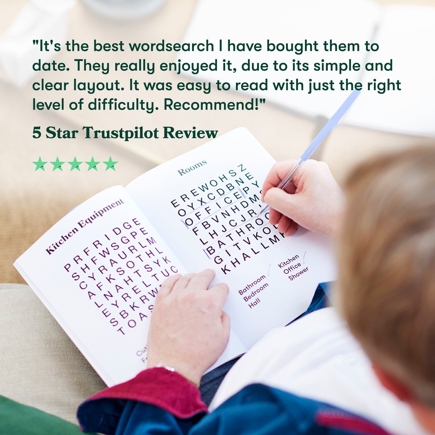 Dementia-Friendly Wordsearch Level 1 & 2