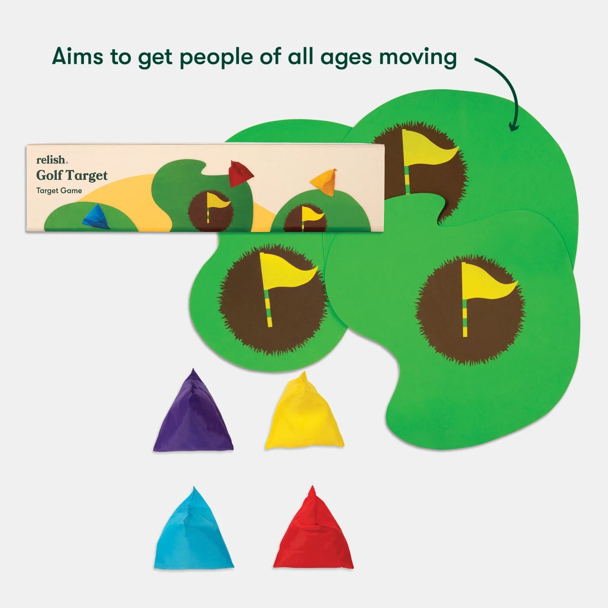 Golf target game for people living with dementia, ideal for care home activities, promoting engagement and fun for the elderly.