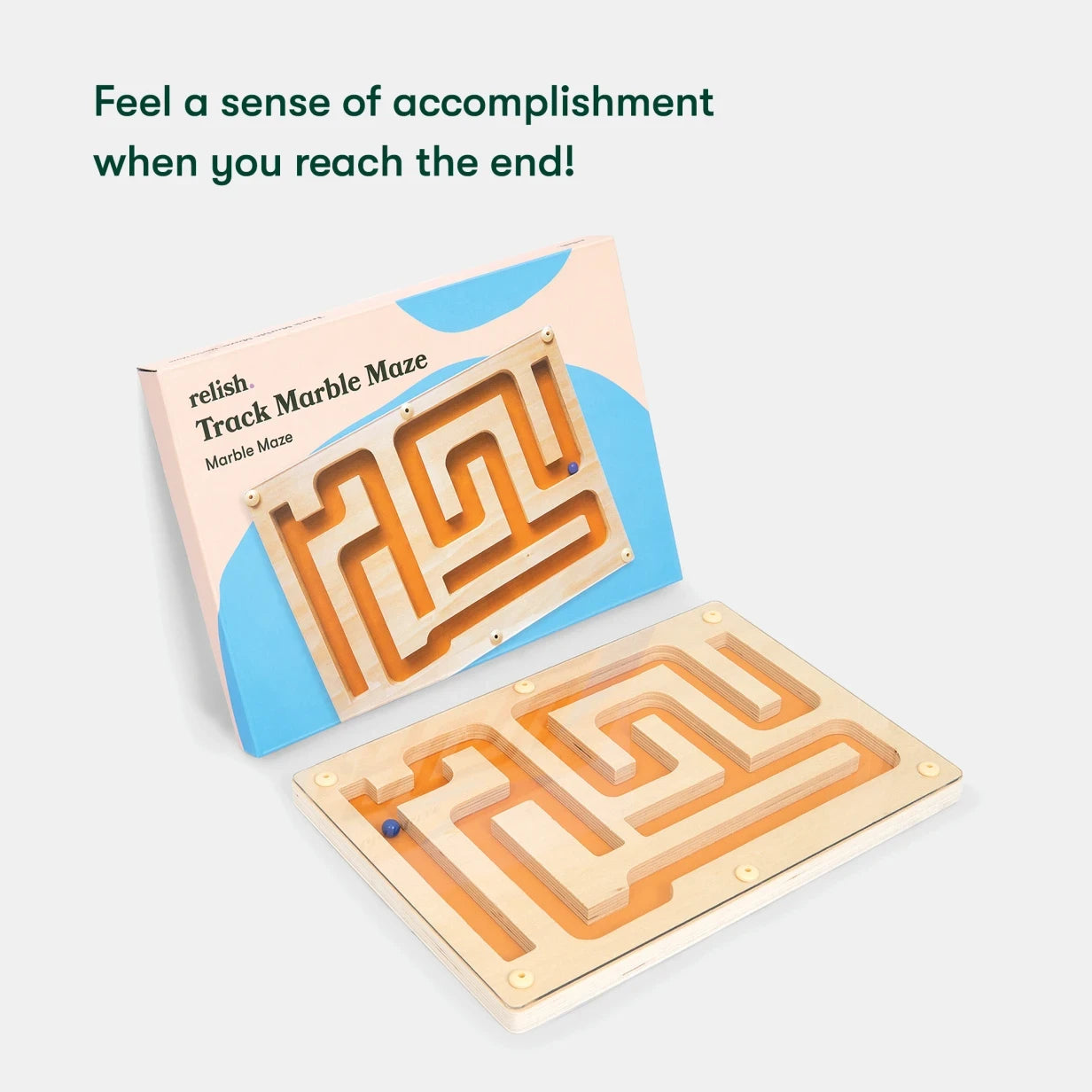 Wooden marble maze for dementia, ideal for care home activities, enhancing engagement and joy for elderly with Alzheimer's.