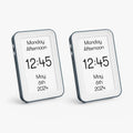 Digital clocks for dementia patients display time and date, ideal Alzheimer's gifts and products for elderly care homes.