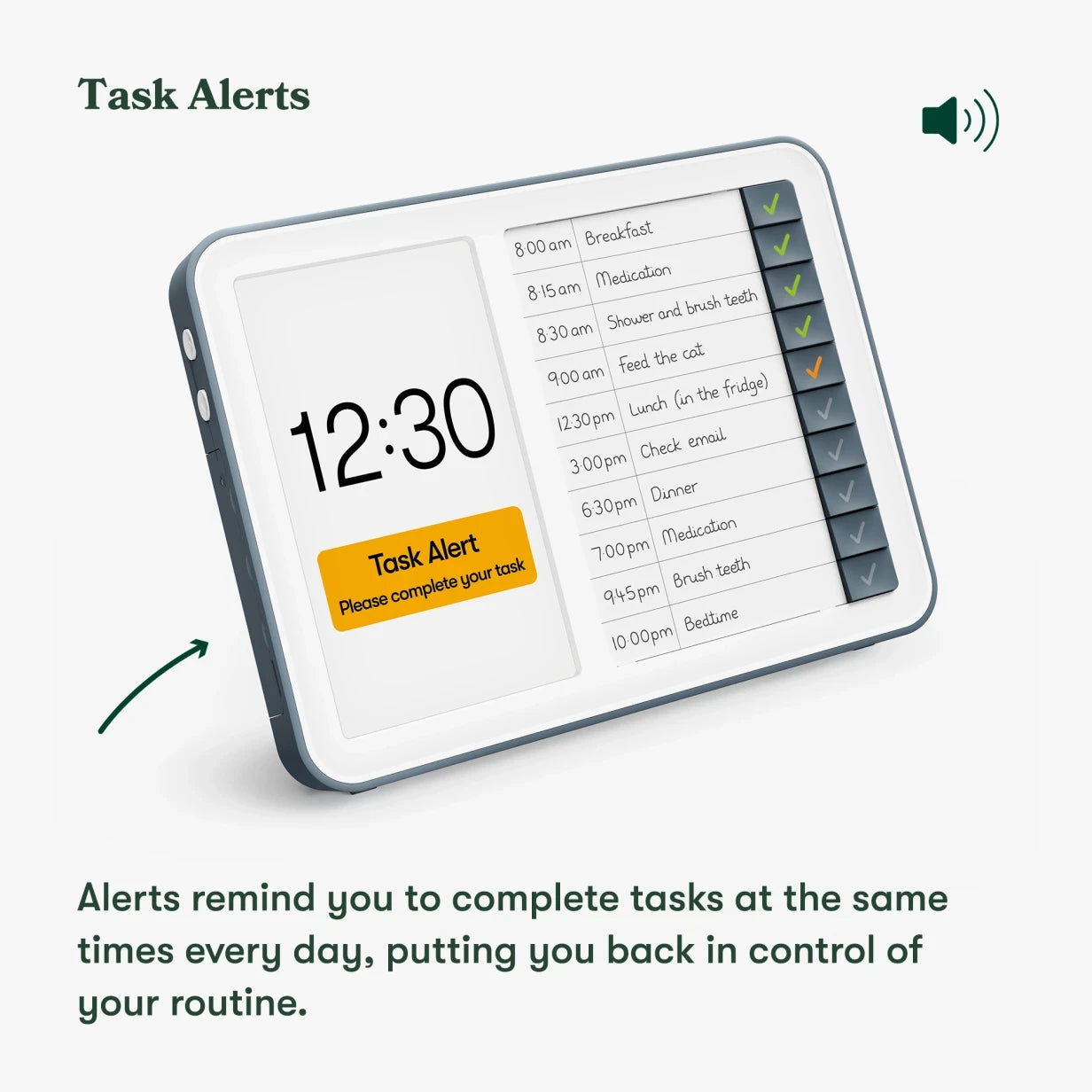 Relish Day Hub™ - Dementia Reminder Clock